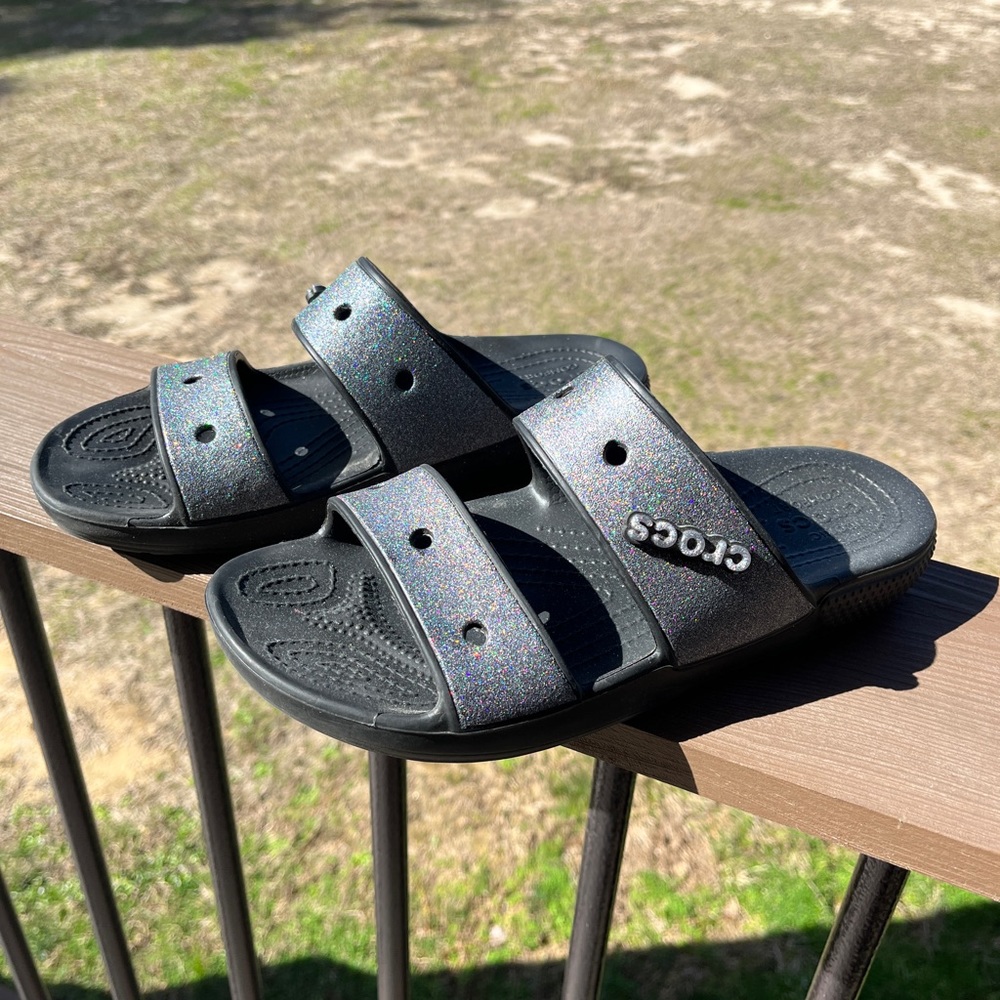 Sparkly (Glitter)Crocs size 9